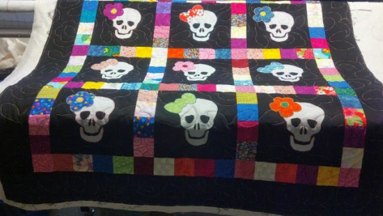 Halloween Skulls for Quilting Mini Charm Pack